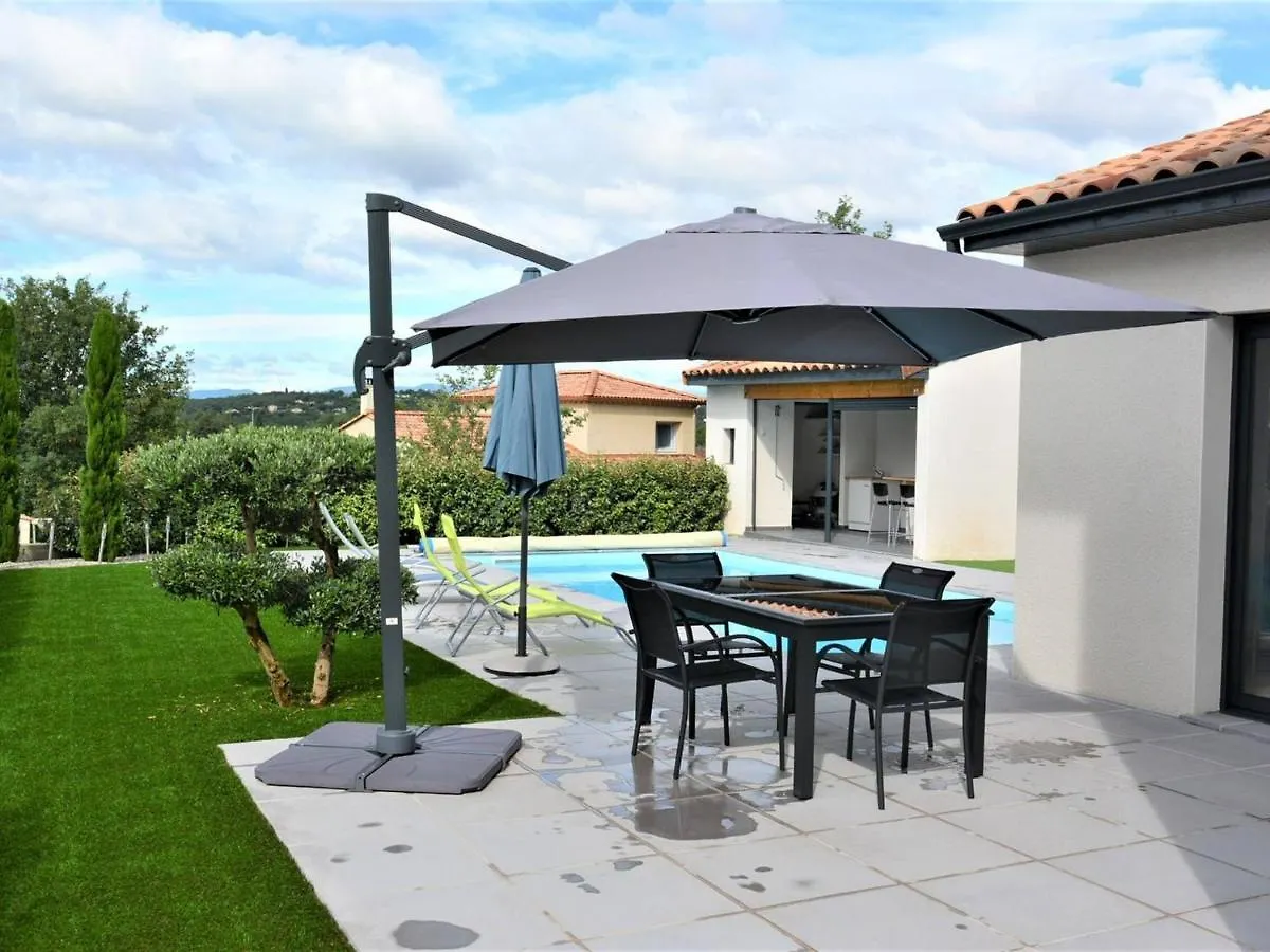 Villa Climatisee 3 Chambres Avec Piscine Privee, Proche Centre-Ville De Ruoms - Fr-1-382-96